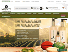 Tablet Screenshot of kapeh.com.br